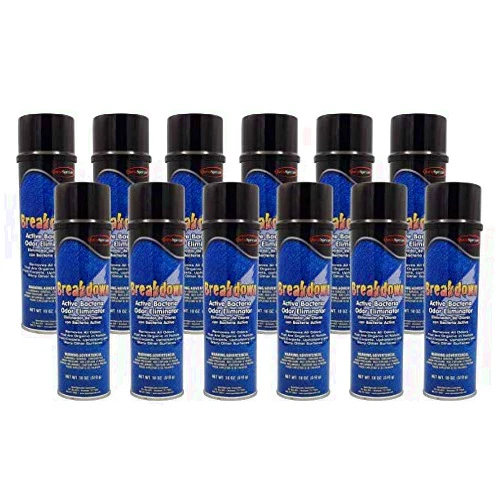 Quest Specialty BREAKDOWN Active Bacteria & Odor Eliminator, Case of 12 (20 oz) Cans,2290