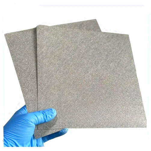Yufreyoo Platinum Plated Titanium Felt, for Electrolysis of Water, Pt Coated Ti mesh Substrate (T(Titanium Felt): 0.25mm, T(Platinum Coating): 0.5μm, Size: 5x5 cm)