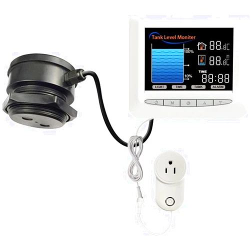 EPTTECH Smart TLC2103 15M Remote Ultrasonic Liquid Level Controller with Water Pump Auto Open and Close Function Water Tank Monitor Alarm Water Level Monitoring System