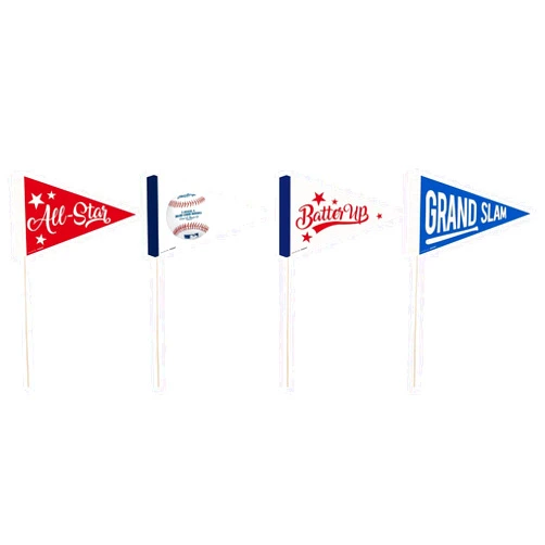 Amscan Vibrant MLB Small Pennants - 14