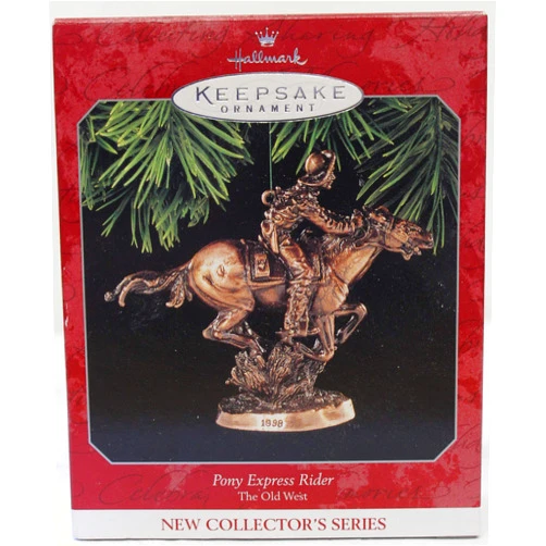 Hallmark Keepsake Ornament Pony Express Rider Remington Style