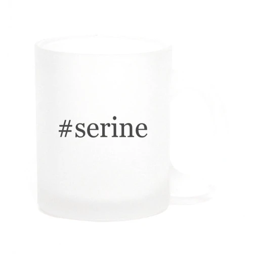 Los Drinkware Hermanos #serine - Hashtag Frosted Glass Coffee Mug 10oz
