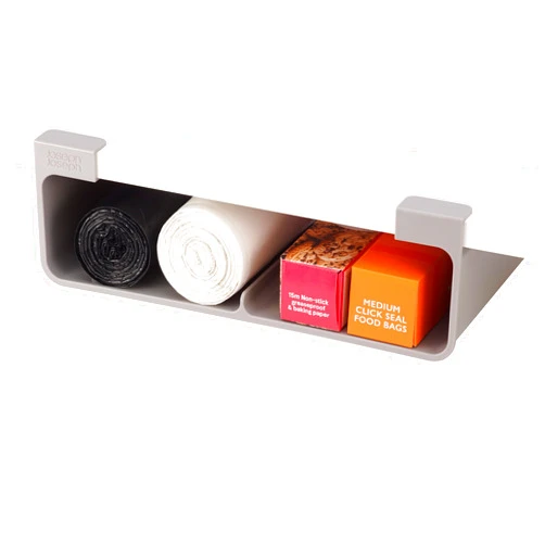 Joseph Joseph CupboardStore Under Shelf Storage Film, Foil and Bag Organizer, for Larger Rolls and Boxes, Fits Kitchen Units Over 13 in Wide, Large