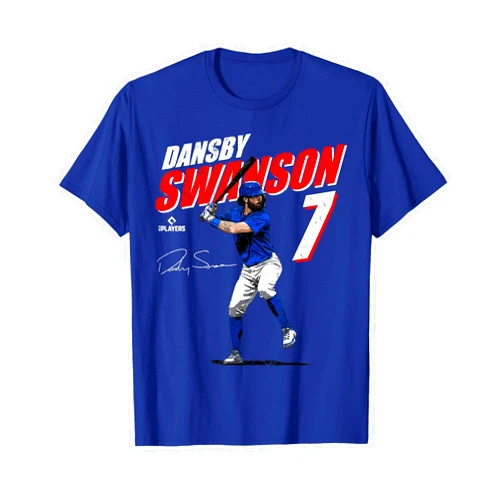 License Champs Dansby Swanson | Chicago Baseball Players | MLBDSN3001 T-Shirt