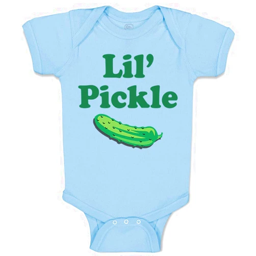 Cute Rascals Custom Baby Bodysuit Lil Pickle Vegetables Funny Cotton Boy & Girl Baby Clothes