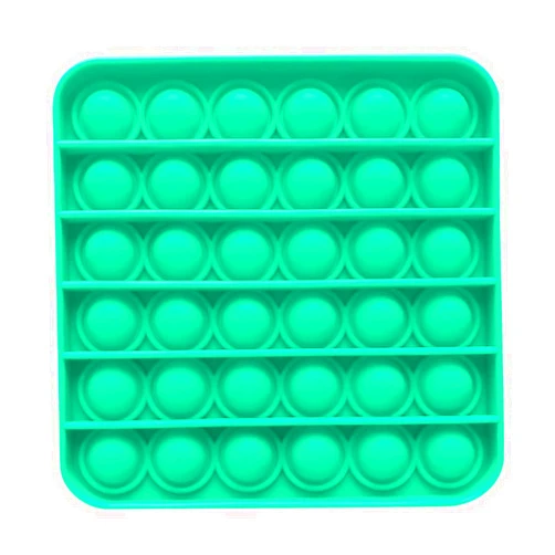 RadBizz Push Pop Bubble Fidget Sensory Toy - for Autism, Stress, Anxiety - Kids and Adults (Green Square)