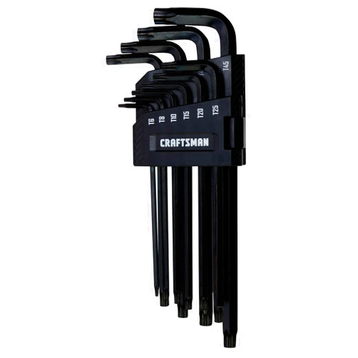 CRAFTSMAN Hex Key Allen Wrench Set with Ball-End, Torx, 10 Piece (CMHT26031)
