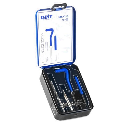 Orion Motor Tech Helicoil Thread Repair Kit, M6x1.0 Thread Repair Tool with HSS Drill Bit & 30 Thread Inserts, Metric Thread Repair Installation Kit for Rethreading Internal Threads with Carry Case