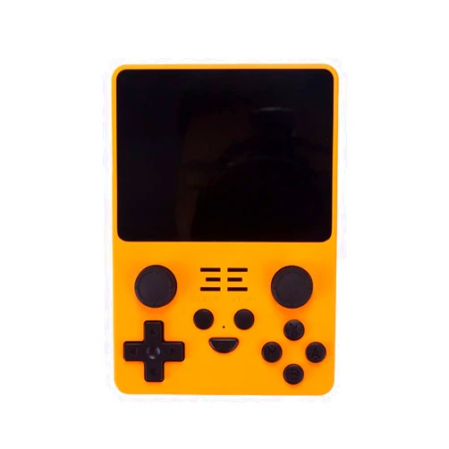 Petforu Powkiddy RGB20S Handheld Retro Game Console with Built-in Games (128G 20000 Games Yellow)