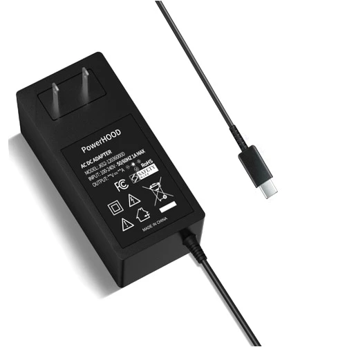 PowerHOOD 5V USB-C AC/DC Adapter Compatible with ExpressVPN Aircove Go Portable Wi-Fi 6 VPN Router 5VDC DC5V 5volt 5.0 Volts USB Type-C Power Supply Cord Battery Charger Cable PSU Mains