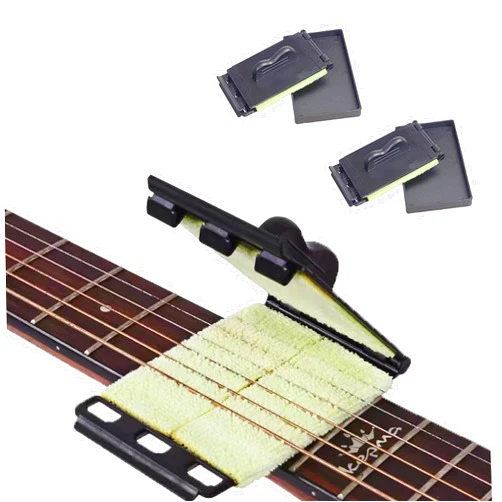 Samherome 2-Pack Guitar String Cleaner, Guitar String & Fretboard Cleaning Kit Premium Guitar String cleaning Cloth Scrubber for Violin/Cello/Bass/Ukulele/Electric Guitars