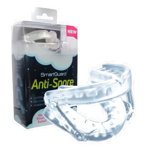 SmartGuard Anti Snore Device. New Customizable Snore Reducing Mouthpiece – Reduce Snoring Aid for Men and Women – Most Comfortable and Adjustable Oral Appliance - Holds Jaw Forward to Open Airway