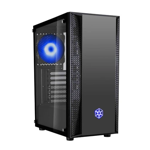 SilverStone Technology FARA B1 RGB, Tempered Glass, Mid-Tower ATX case with RGB Fans, SST-FAB1B-RGB, Black/Glass/RGB