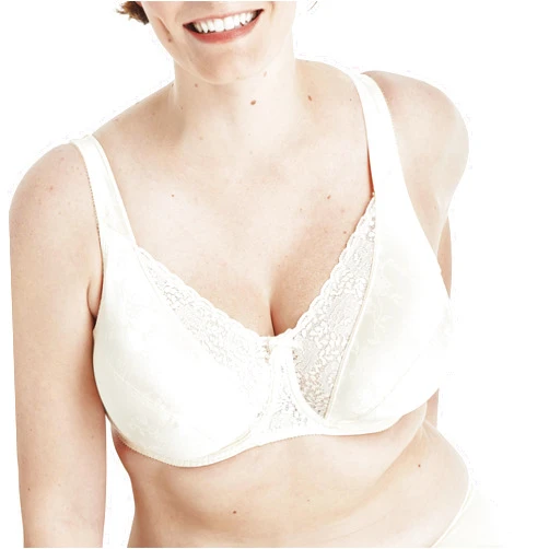 Playtex Women's Secrets Full Figure Underwire Bra, Lifts & Supports Full Coverage Bra, Unlined Cups