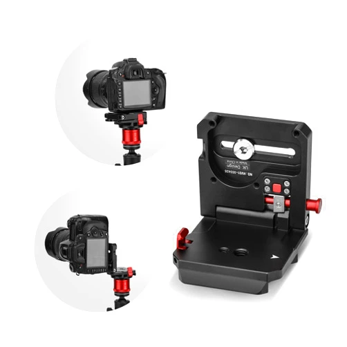 IFOOTAGE DSLR Camera Vertical Horizontal Switching Tripod Quick Release Plate, HV-01 Horizontal and Vertical Conversion Board, Tripod Head Accessories, Suitable for SLR Cameras, Digital Cameras