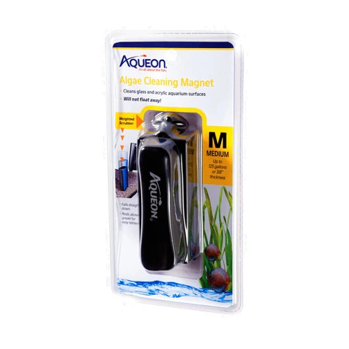 Aqueon Aquarium Algae Scraper, Fish Tank Cleaning Magnets for Glass/Acrylic, Medium
