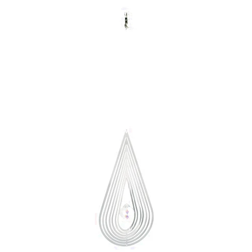 Nature's Melody CS05TD 5-Inch Teardrop Cosmo Spinner - Silver
