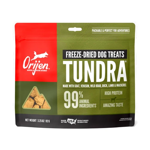 ORIJEN Freeze Dried TUNDRA Dog Treats, WholePrey Ingredients, 3.25oz