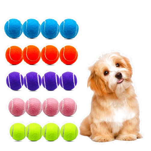 Magicorange Small Tennis Balls, 20 Pack 2 inch Tennis Balls for Dogs, Colorful Easy Catching Pet Dog Playing Ball with Mesh Bag for Easy Transport(Multicolor, 2 inch)