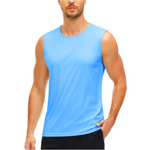 MAGCOMSEN Men's UPF 50+ Tank Tops Quick Dry Workout Gym Sleeveless Muscle Shirts Summer Beach Swim Shirt