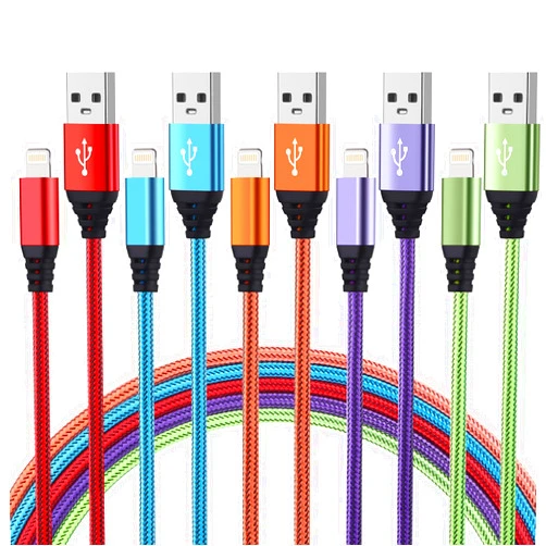 Aurnoet iPhone Charger 5Pack 10FT Lightning Cable Nylon Braided USB Cables Fast Charging Apple MFi Certified Compatible with iPhone 14/13 mini/14/13/12/11 Pro MAX/XR/XS/8/7/Plus/6S/SE/iPad