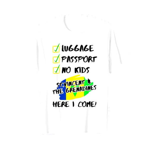 St Vincent & The Grenadines Travel Couple Matching St. Vincent & The Grenadines Vacation For Couples No Kids T-Shirt