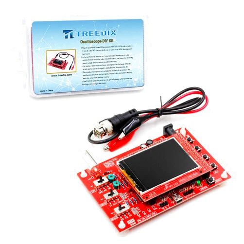 Treedix Oscilloscope DIY Kit Handheld Digital Oscilloscope 1msps Real-Time Sampling Rate 2.4 inch TFT Display
