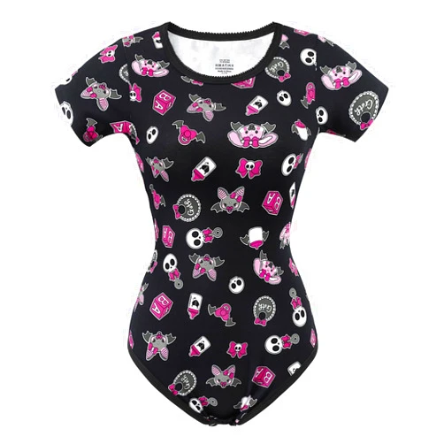 Littleforbig Cotton Romper Onesie Pajamas Bodysuit - Baby Goth Usagi & Bella Onesie