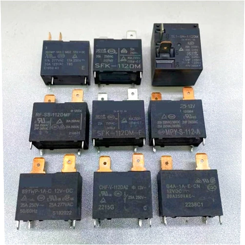 SXQWEPGOM 1pcs/lot Air Conditioning on Hook Water Heater Relay 4-pin 12VDC 24VDC 48VDC Main Board 20A Circuit Board 25A 30A SXQWEPGOM(NRP20-A12D)