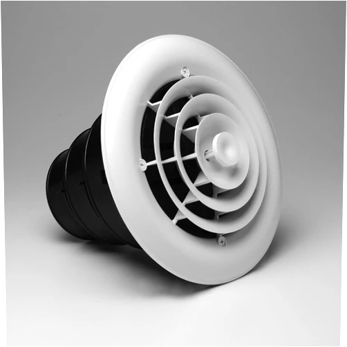 RectorSeal TRUaire Retrofit Grille/Damper 81901 Plastic Ceiling Diffuser With Incorporated Ceiling box, Easy Installation, HVAC, 6