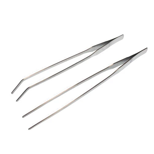 LONGJET CRAFTING THE CORE LJ Longjet Kitchen Tweezers Metal Tongs for Cooking - Reptile Feeding Tongs for Gecko, Bearded Dragon, Snake - Long Forceps for Aquarium Plant