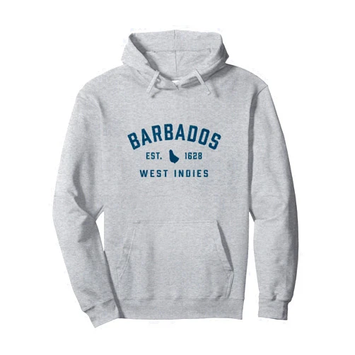 Vintage Barbados Vacation Souvenirs Vintage Barbados Preppy Throwback Retro Vacation Souvenir Pullover Hoodie