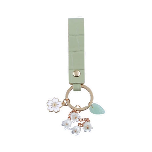 UPAUTO 1PC valley design Flower Key Chains leather Purse Car Key Chain for Women Girls Gifts