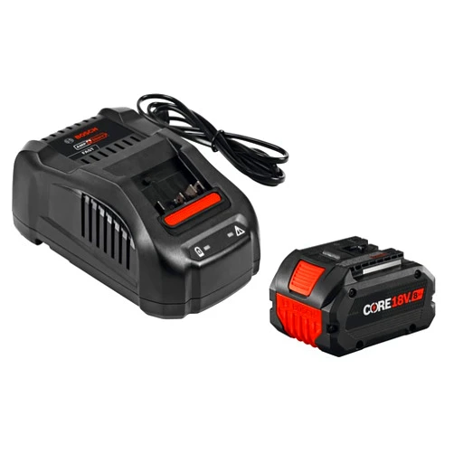 BOSCH GXS18V-12N14 18V Starter Kit with (1) CORE18V® 8 Ah High Power Battery and (1) Fast Battery Charger