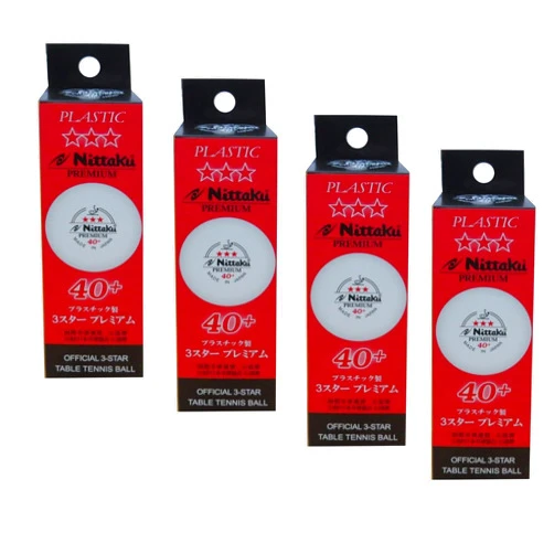 NITTAKU 3-Star Premium 40+ Table Tennis Balls