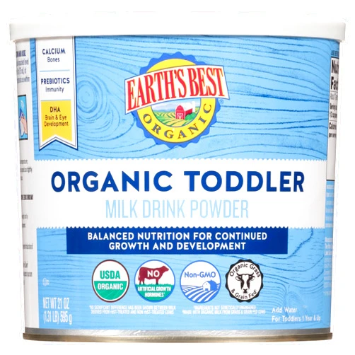Earth's Best Organic Vanilla Milk Drink Powder Toddler Formula, 21 oz Canister