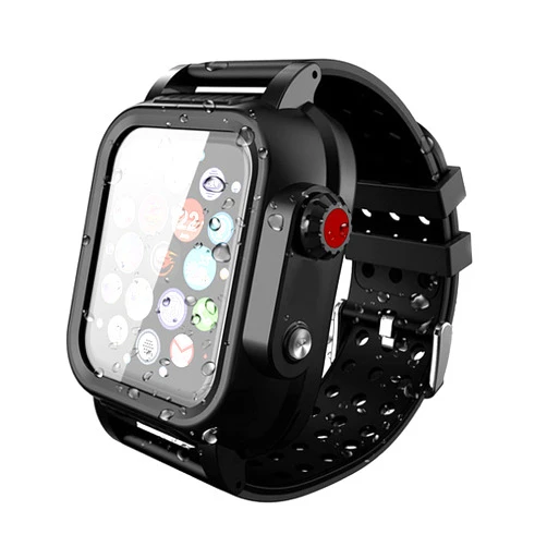 PEIYUI Waterproof Case for Apple Watch Series 9/8/7 45mm, IP68 Certified Waterproof Shockproof Impact Resistant Apple iWatch Full Body Protective Case with Built-in Screen Protector