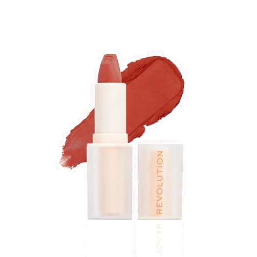 Makeup Revolution Revolution Beauty, Lip Allure Soft Satin Lipstick, Highly Pigmented & Smudge Proof, Long Lasting Creamy Satin Finish, Contains Vitamin E, Wifey Dusky Pink, 0.11 Oz