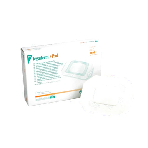 3M Tegaderm +Pad Film Dressing with Non-Adherent Pad 3586, 100 Pieces (Pack of 4)