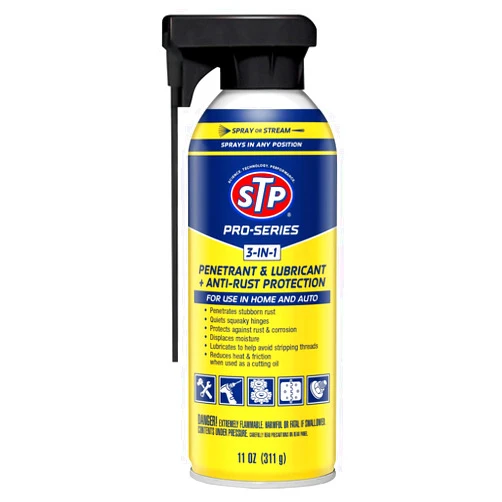 STP Pro Series Car Rust Remover, 3-in-1 Lubricant and Penetrant for Home, Cars and Truck, 11 Oz, STP