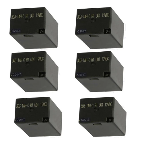 Oxinyra 6PCS 303-1AH-C-R1-U01-12VDC for Polaris RZR Slingshot Ranger Sportsman Cooling Fan Relay