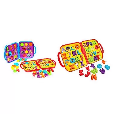 Sesame Street On The Go Letters & Numbers with Elmo & Cookie Monster, 2 Take Along Cases, Learning Toy For Toddlers, Kids Ages 2 Years Old & Up & Elmo's On The Go Letters, 24 x 36 Inch Cookie Monster Learning Toy + Elmo's On The Go Letters