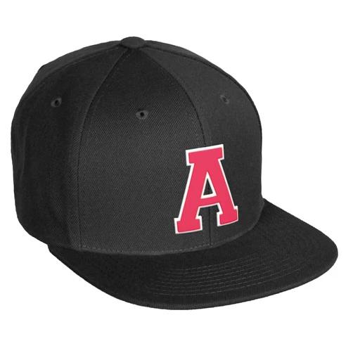 Daxton Classic Snapback White Rose A to Z Letters Flat Bill Visor Cap