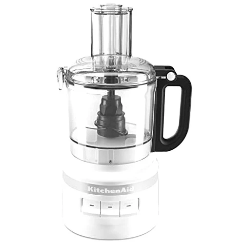 KitchenAid 7 Cup Food Processor Plus Chop Puree Knead Shred Slice KFP0719WH White (RENEWED)