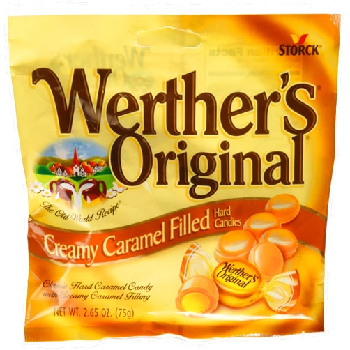 Storck Werther's Original Creamy Caramel Filled Hard Candies (2.65oz) Single Pack