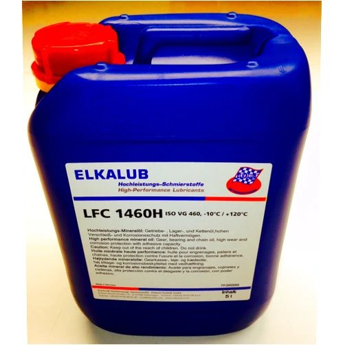 Elkalub LFC 1460H High Performance Gear, Chain, and Bearing Oil - 5 Liter Pail