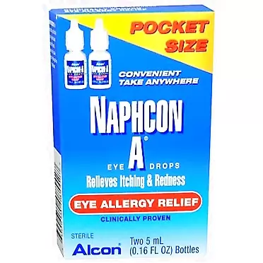 Naphcon-A Eye Allergy Relief Eye Drops 2 Pack 0.16 Ounces by Naphcon A