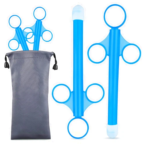 NEWJINDA [2Pack+Storage Bag] Lube applicator Syringe with Precise Scales for Women Men, Lubricant Tube Applicator with [10ml Precision Markings][Reusable]