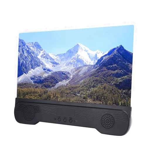 EBTOOLS 14 Inch Phone Screen Magnifier, HD Mobile Phone Screen Amplifier with Bluetooth Speaker, Desktop Portable Phone Enlarger