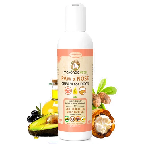 Makondo Pets Natural Dog Paw Balm | Non-Waxy Formula Dog Nose Balm & Snout Soother for Dogs. Our Paw Cream for Dogs is a Must in Dog Bathing Supplies | Ideal Dog & Cat Paw Balm to use After a paw Cleaner for Dogs